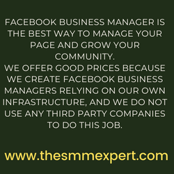 buy business manager Facebook